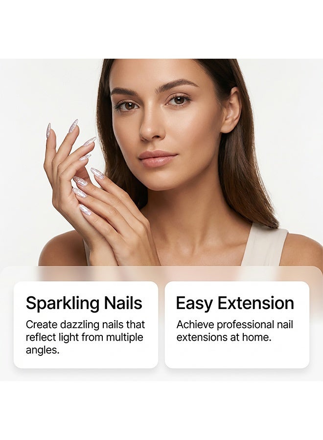 Nymixa Bright Flash Nail Extension Glue - Lightweight, Stable, Easy to Use and Portable - Ideal for Daily Home Nail Extension Glue - 15g - Image 2